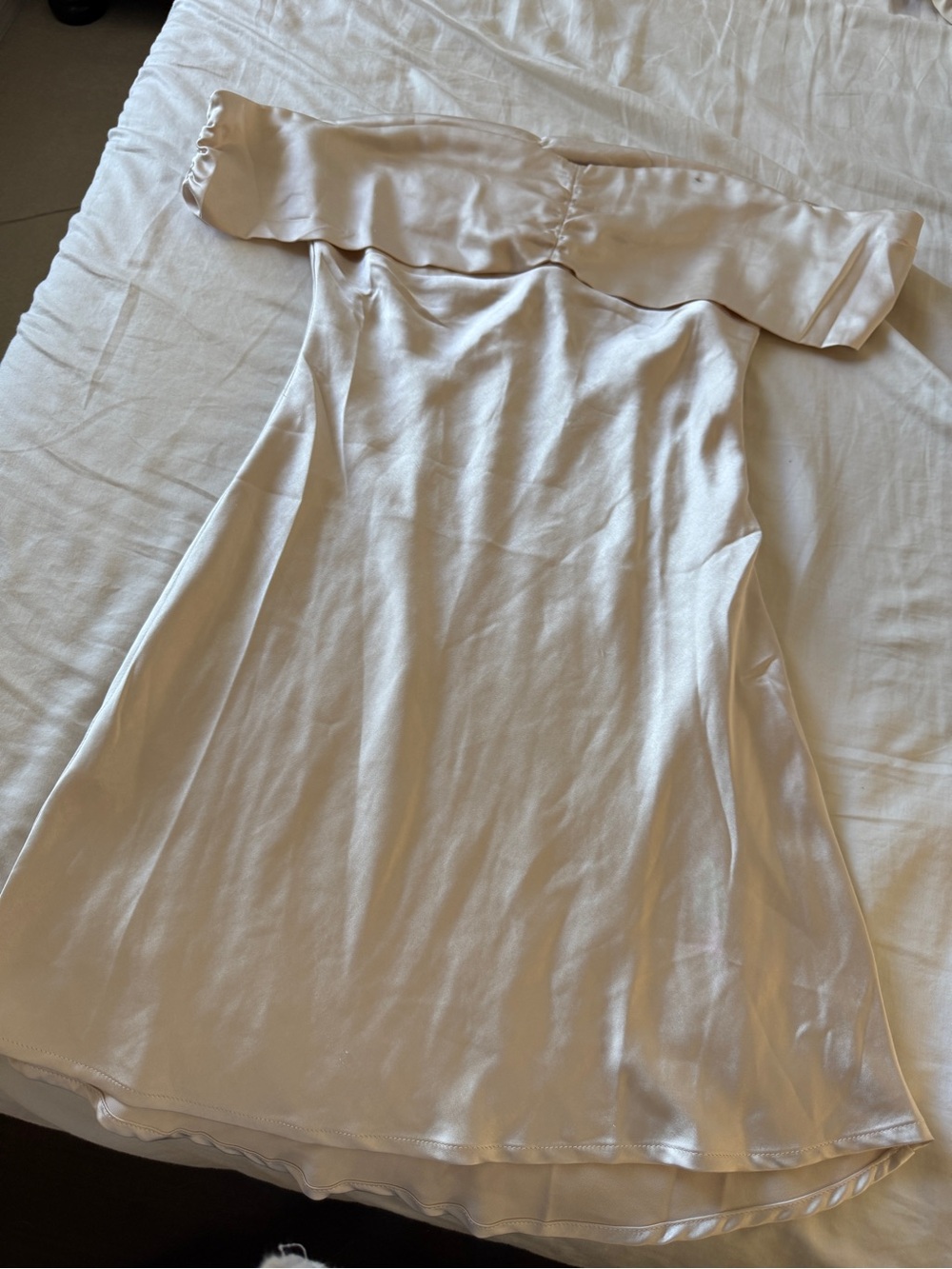 Princess Polly Satin Off-Shoulder Dress